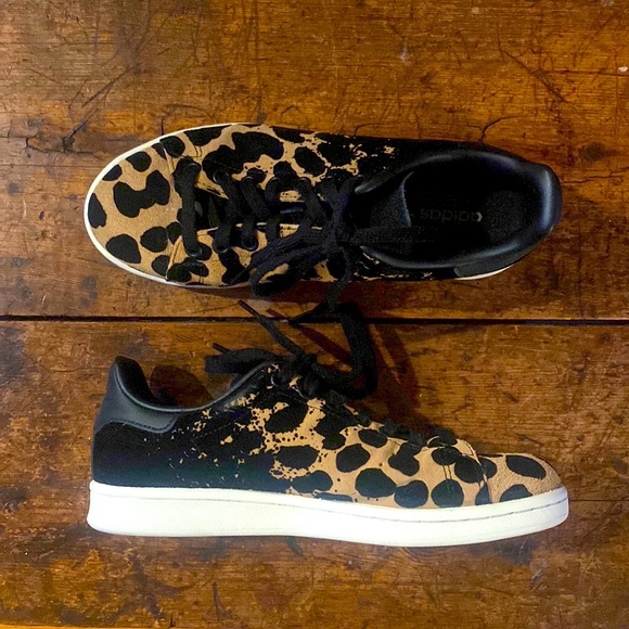 adidas Shoes - *HOST PICK* Stan Smith for Adidas Leopard to Black Ombré Suede Sneaker size 38